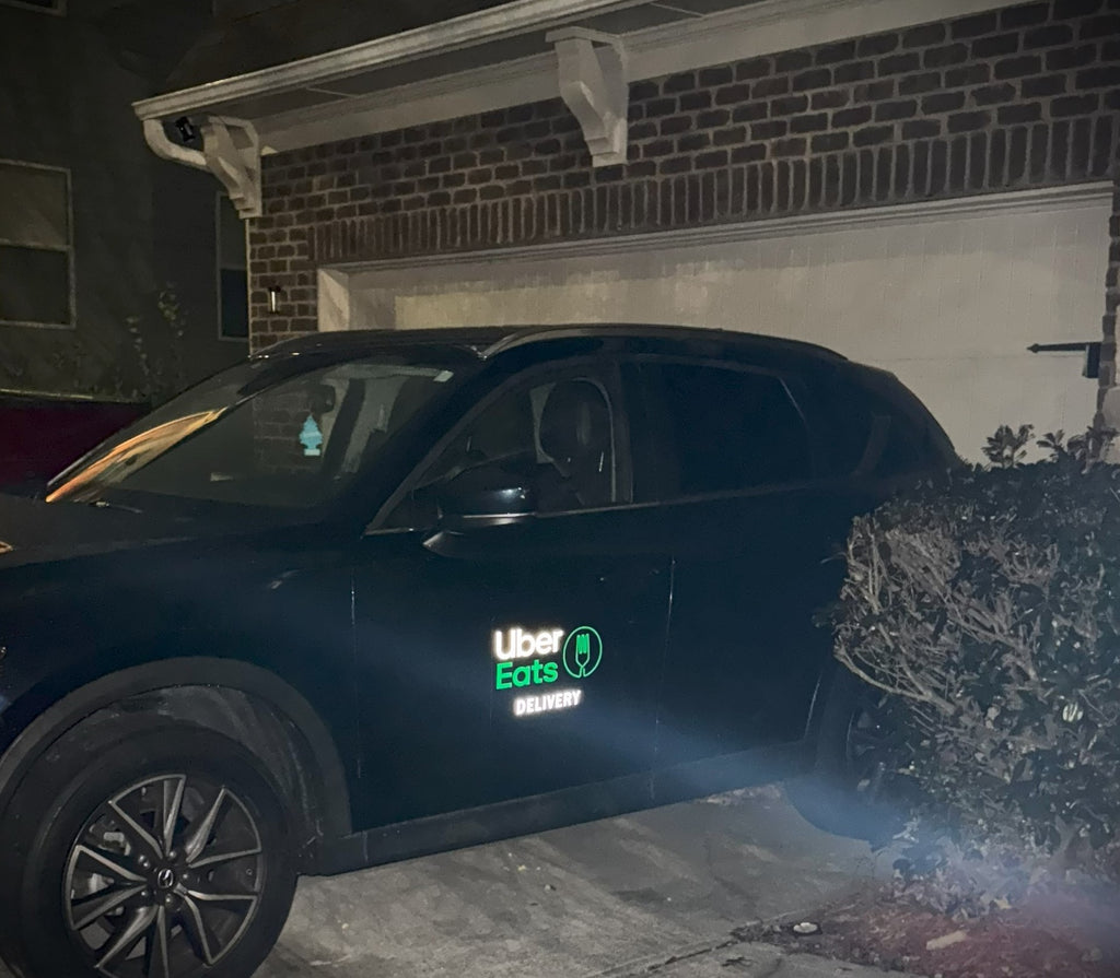 Reflective UberEats Car Magnet - Removable