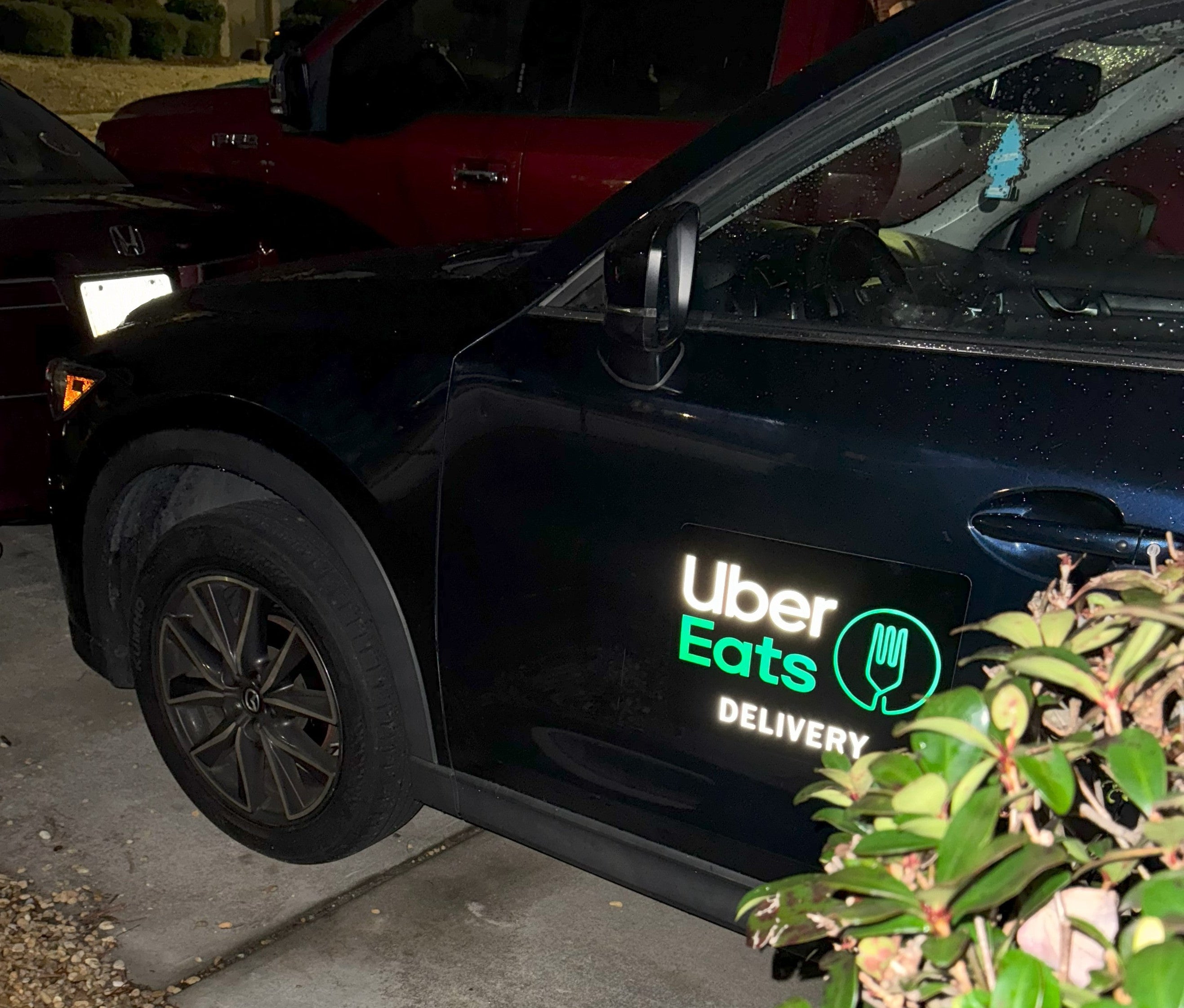 Reflective UberEats Car Magnet - Removable