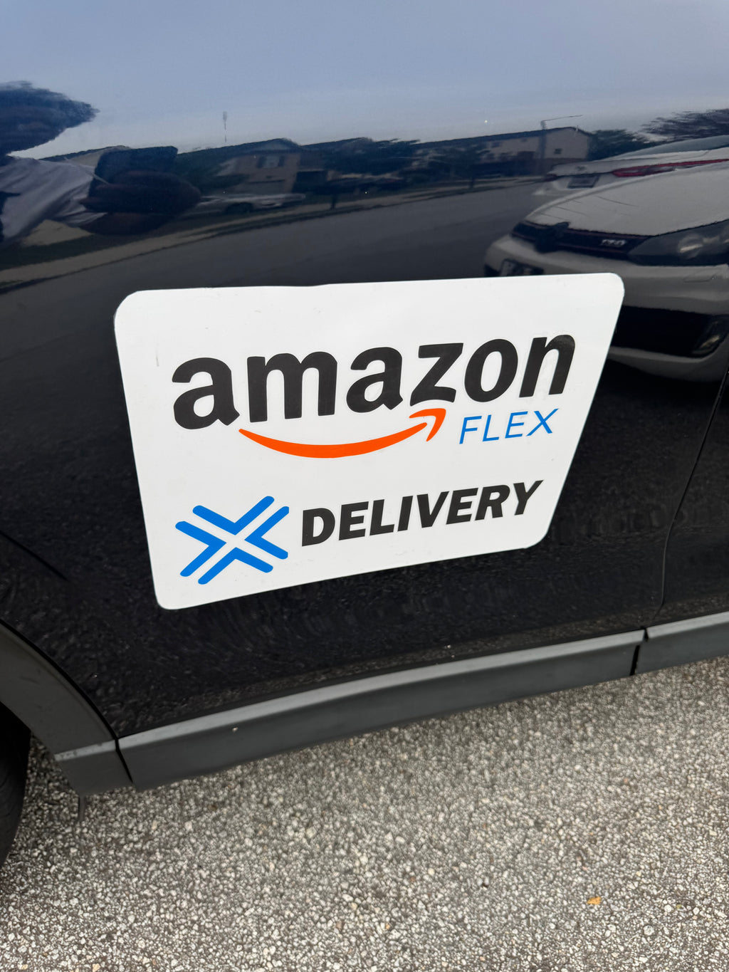 Reflective Amazon Flex Car Magnet - Removable