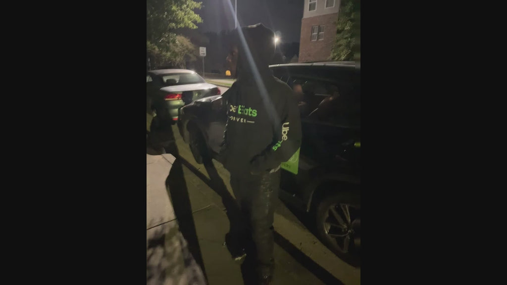 Reflective UberEats Delivery Hoodie Sweatshirt - Uber Eats