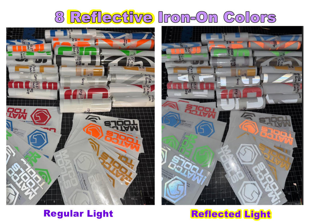 Reflective Iron-On Decal (Custom Text)