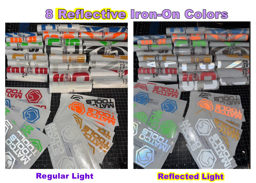 Reflective Iron-On Decal (Custom Text)