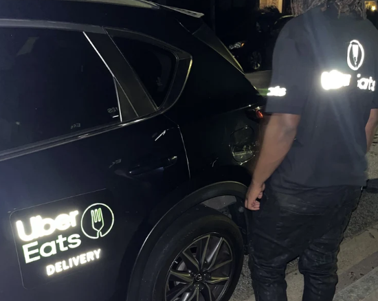 Reflective Uber Eats Delivery Tshirt - UberEats