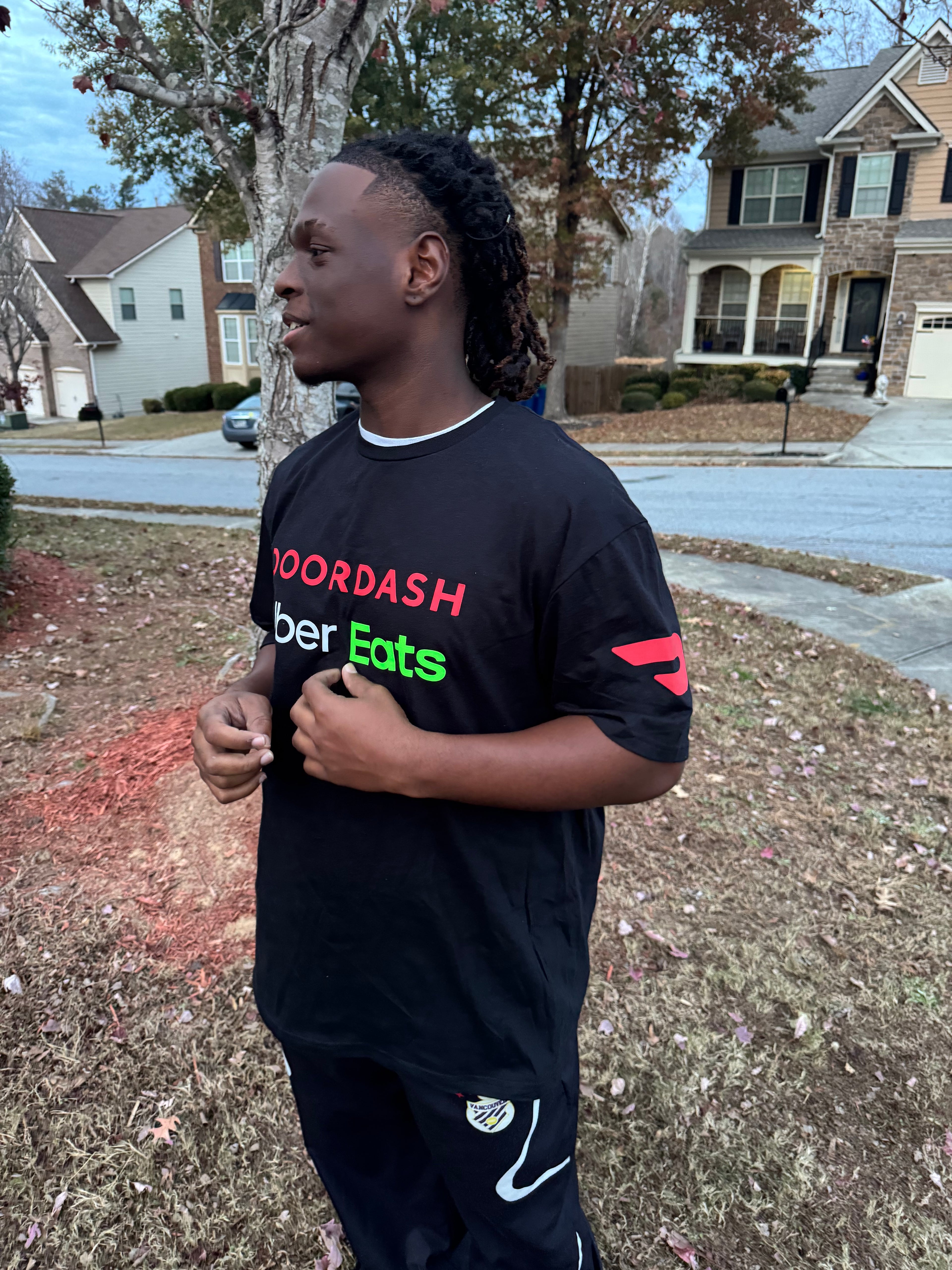 Reflective Delivery Driver Tshirt - DoorDash, Uber Eats