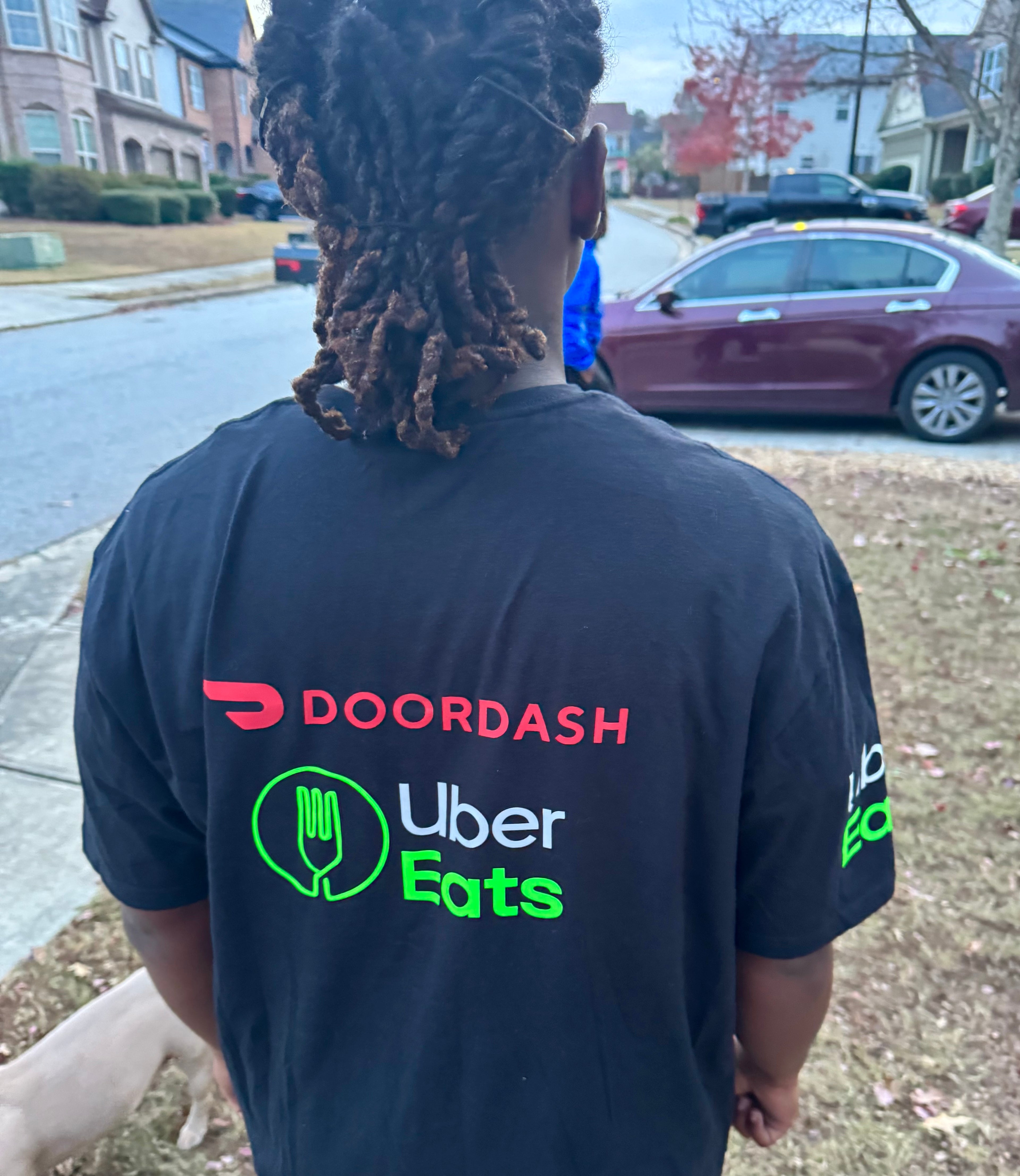 Reflective Delivery Driver Tshirt - DoorDash, Uber Eats