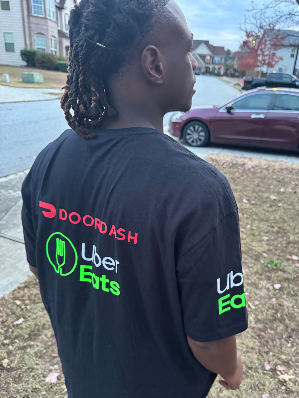 Reflective Delivery Driver Tshirt - DoorDash, Uber Eats