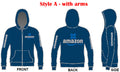Reflective Amazon Flex Zipper Hoodie