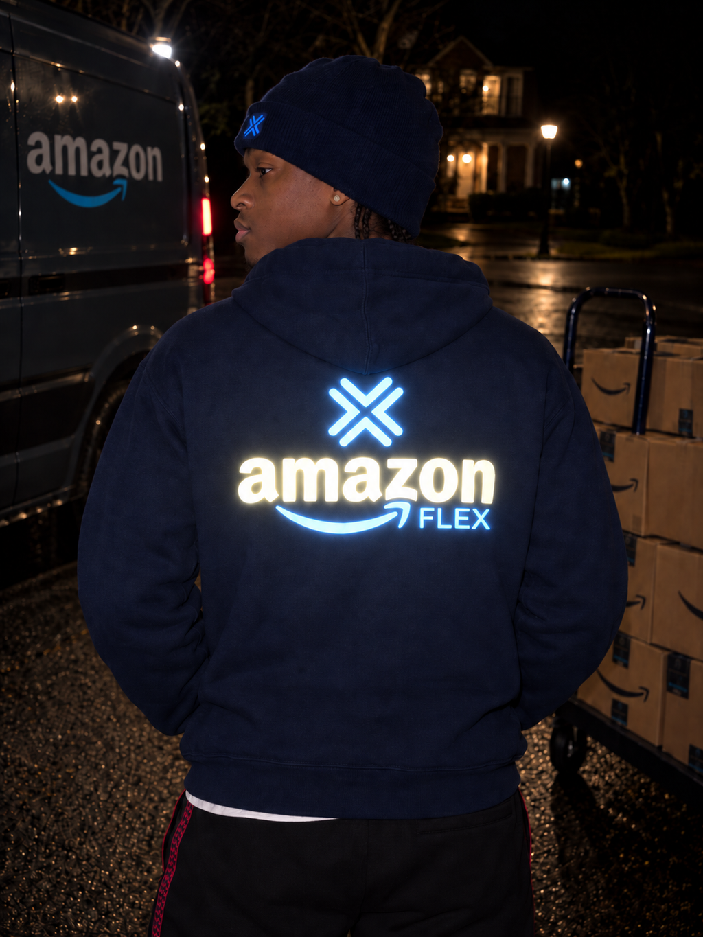 Reflective Amazon Flex Zipper Hoodie